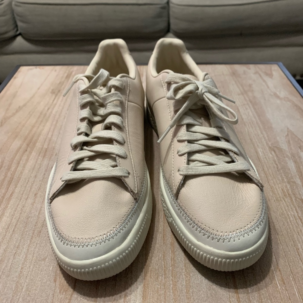 Puma Basket Trim Prm  Mens  Sneakers Shoes Casual   - Beige Size 10